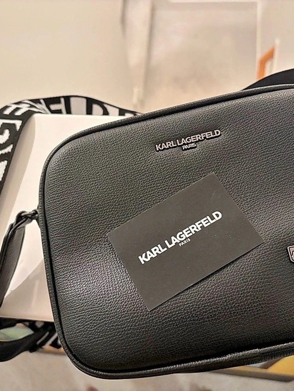 Karl Lagerfeld Black Crossbody Bag NWOT
